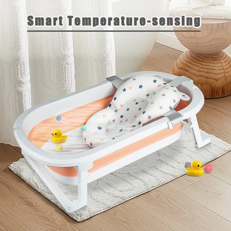 Baby Bath Tub Foldable - 折りたたみ式ベビーバス、軽量で持ち運びやすく、使いやすい。