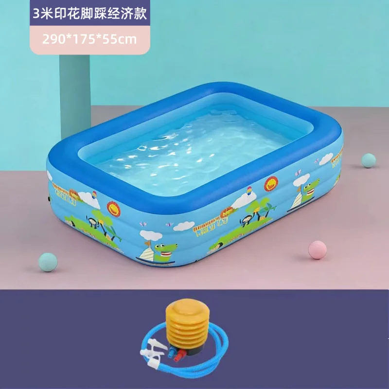 Baby Bath Tub Foldable - 家族向け大型インフレータブルプール、厚みのある折りたたみ式屋外/屋内裏庭用ウォータープレイ、ベビーバスタブ、夏の楽しみ