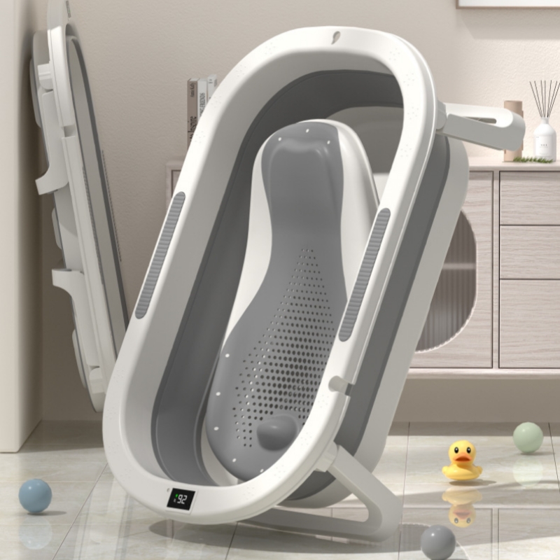 Baby Bath Tub Foldable - ベビーバス浴槽 温水浴槽 折りたたみ式幼児用浴槽 座って寝るタイプ 幼児用家庭用バスルーム用品