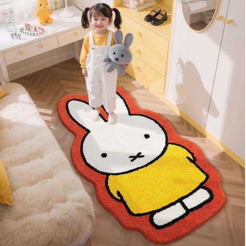 Baby Products List - ミッフィーカーペットリビングルーム模造カシミヤ寝室女の子の部屋ベッドサイドブランケットフロアマット子供ベビークロール滑り止めフットパッド