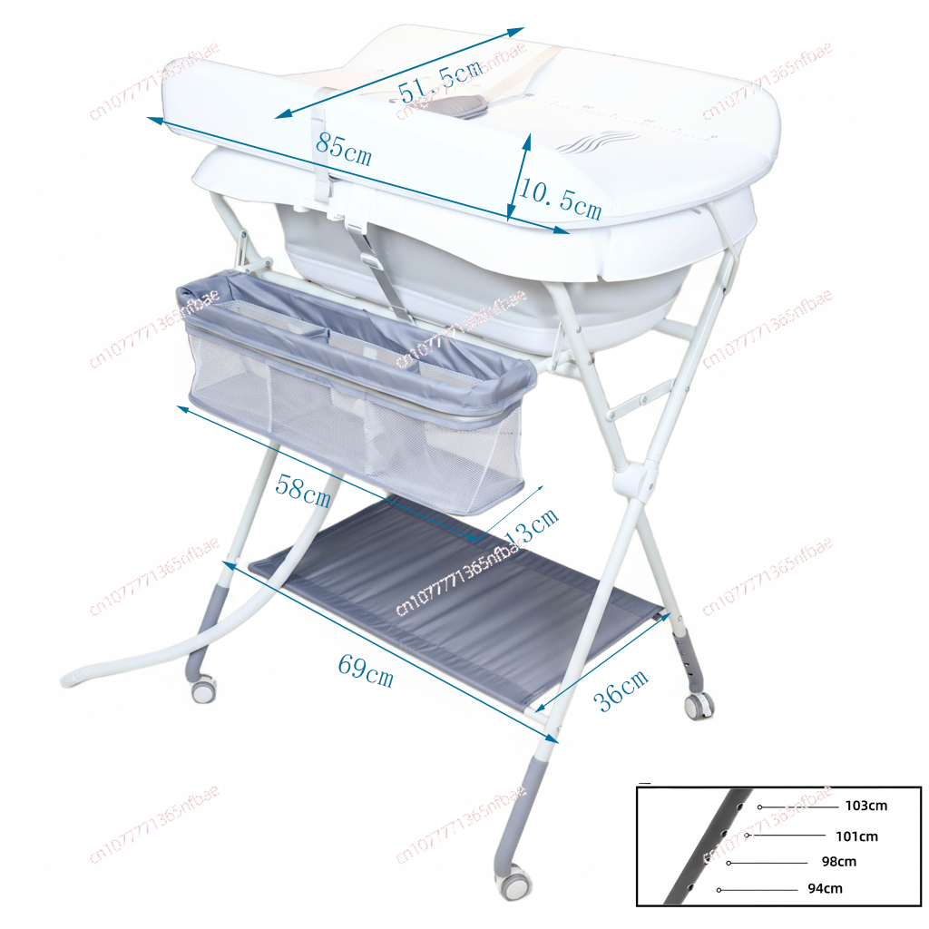 ベビーバス＆おむつ替え台、3in1折りたたみ式プラスチック製 - Baby Bath Tub Foldable のレビューと価格