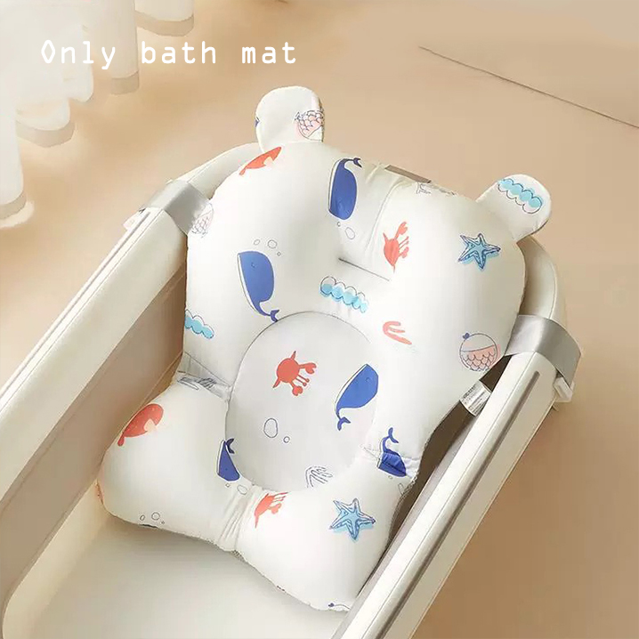 ベビーバスシートサポートマット幼児用滑り止めソフトバスボディ - Baby Bath Tub Foldable のレビューと価格