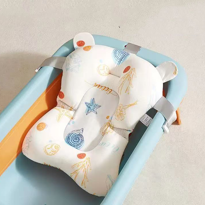 ベビーバスシートサポートマット幼児用滑り止めソフトバスボディ - Baby Bath Tub Foldable のレビューと価格