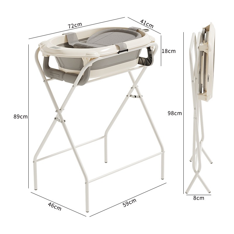 オールインワン折りたたみ式ベビーバスセット - バスステーシ - Baby Bath Tub Foldable のレビューと価格