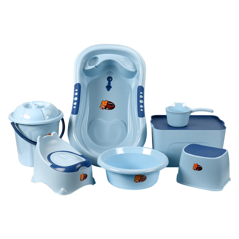 ベビーバス7点セット（スツール付き）、新生児用浴槽、滑り止め - Baby Bath Tub Foldable のレビューと価格