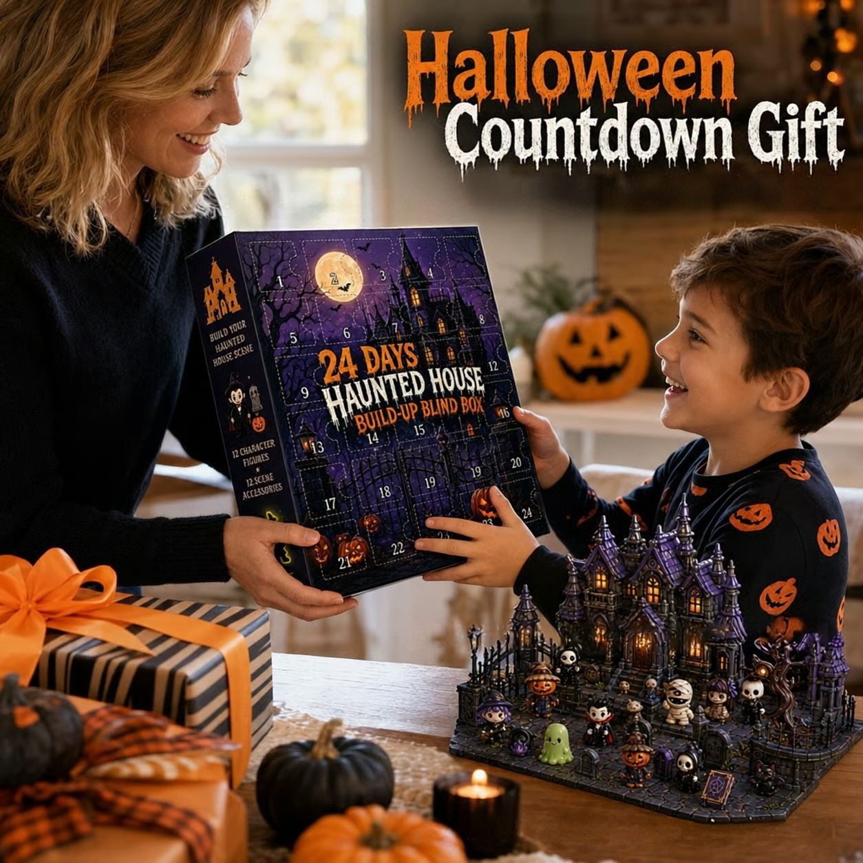 ハロウィンアドベントカレンダー 24日間ホラーフィギュアセッ - Baby Products Unique のレビューと価格