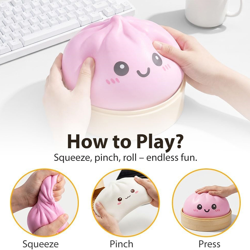 新しい25cmカラフルな餃子型おもちゃ、大きなストレスボール - Baby Products Unique のレビューと価格
