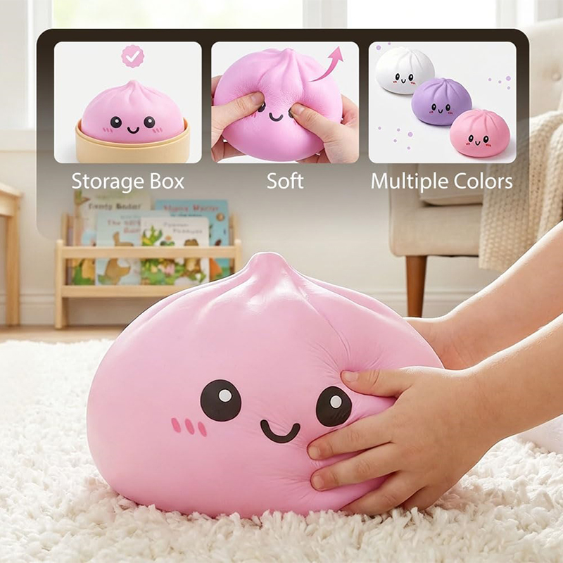 新しい25cmカラフルな餃子型おもちゃ、大きなストレスボール - Baby Products Unique のレビューと価格
